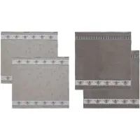 DDDDD Keukendoeken En Theedoeken Set Honey Grey (2+2 stuks)