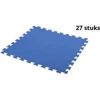 Free and Easy Foam Zwembadtegels Blauw - 50 x 50 cm - 27 Stuks