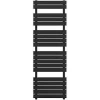 Guido Gusto Designradiator Ella 180x60cm mat zwart 1100W zij aansluiting