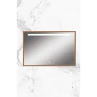 Guido Gusto Badkamerspiegel Martina mat rosé goud incl. LED verlichting 120x80 cm