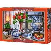 Castorland Still Life with Tulips – Puzzel – 1.500 stukjes – Satijnen afwerking – Perfecte pasvorm – Europese kwaliteit