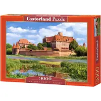 Castorland Malbork Castle, Poland – Puzzel – 3.000 stukjes – Satijnen afwerking – Perfecte pasvorm – Europese kwaliteit