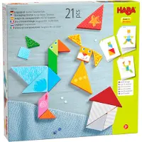 Haba Puzzelspel "Grappige gezichten", Tangram, 21 stukjes, Dieren, vanaf 3 jaar