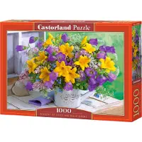 Castorland Bouquet of Lilies and Bellflowers – Puzzel – 1.000 stukjes – Satijnen afwerking – Perfecte pasvorm – Europese kwaliteit