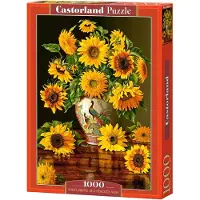 Castorland Sunflowers in a Peacock Vase Puzzel (1000 stukjes)