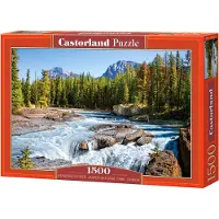 Castorland Athabasca river, Jasper National Park, Canada – Puzzel – 1500 stukjes – Satijnen afwerking – Perfecte pasvorm – Europese kwaliteit