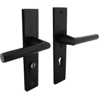 Intersteel Achterdeurbeslag PC 72mm Aurano kerntrekbeveiliging zwart