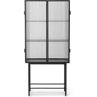 Ferm Living Haze Vitrine Reeded Glass|Black