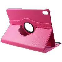 Peachy Lederen Litchi Grain iPad Pro 12.9-inch 2018 Hoes Draaibare Case met Cover - Roze