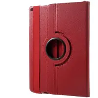 Peachy Bescherming 360 draai kunstleer hoes flip - iPad 2017 2018 - rood