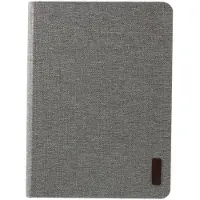 Peachy JFPTC Fabric Kunstlederen iPad Pro 12.9-inch 2018 Hoes Case - Grijs Stof