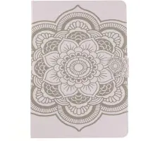 Peachy Mandala Lederen Wallet iPad Air 3 (2019) & iPad Pro 10.5 inch case - Wit Standaard