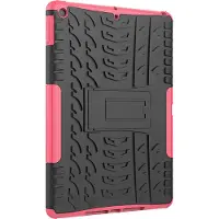 Peachy Bandprofiel hoes grip kickstand TPU kunststof iPad 10.2 inch - Roze