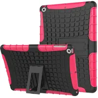Peachy Survivor hoes standaard bescherming iPad 2017 2018 - Roze Zwart