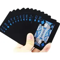 Peachy Waterproof PVC Speelkaarten 54 stuks Pokerkaarten - Zwart Gladde afwerking
