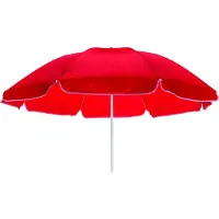 Sunflower Strandparasol - inclusief draagtas - rood - Ø145 cm - in hoogte verstelbaar