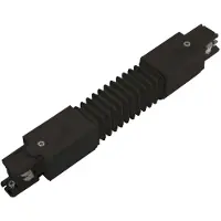 Spectrum LED Railspot track connector zwart - Flexibel buigbaar- Universeel 3-Phase