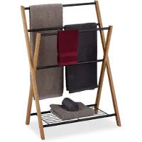 Relaxdays Handdoekhouders + handdoekhaken, Handdoekhouder