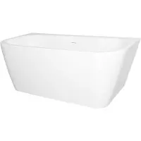 Kerra Mona back to wall vrijstaand bad 150x75cm wit