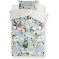 Essenza Dekbedovertrek Rosalee Iceblue Satijn-260 x 200 / 220 cm | Extra Breed