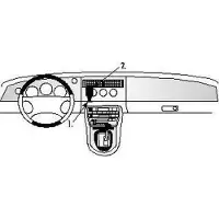 Brodit ProClip houder geschikt voor Jaguar XK8 / XKR/ XK-Serie 1997-2006 Center mount