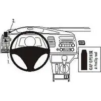 Brodit ProClip houder geschikt voor Honda Civic Hybrid 2006-2011 Left mount