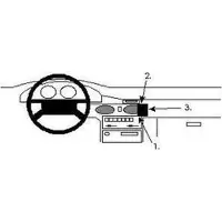 Brodit ProClip houder geschikt voor Mazda 626 1992-1997 Angled mount