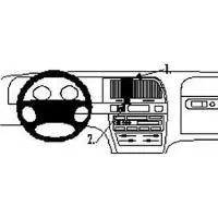Brodit ProClip houder geschikt voor Citroën Xantia II 1998-2004 Center mount
