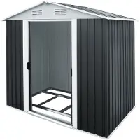 Gardebruk Tuinhuis XL Antraciet Metaal 190x135x200cm Fundament