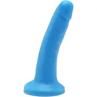 Get Real – Dual Density Dildo met Zuignap met Aders in Stijlvol Opvallend Ontwerp Verharde Kern - 15 cm – Blauw