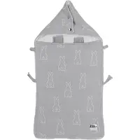 Meyco Baby X Mrs.Keizer Rabbit voetenzak - silver - 40x82cm