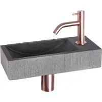 Differnz Fonteinset Mix&match Set Ribble Gebogen Rood Koper