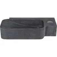 Differnz Fonteinset Reba 36x19x8 cm Natuursteen Zwart