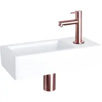 Differnz Fonteinset Mix&match Ravo Keramiek Recht Rood Koper