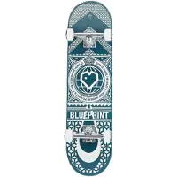 Blueprint Compleet Skateboard Blue Print Home Heart Navy/White 8.0