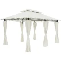 Casaria Paviljoen Topaz Beige 3x4m UV-bescherming 50+
