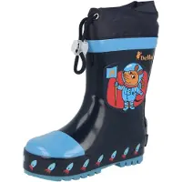 Playshoes Regenlaarzen 'Die Maus Weltraum' marine / lichtblauw / oranje / roestrood