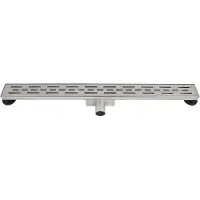 Differnz Douchegoot - Zonder flens RVS - 7 x 7 x 90 cm