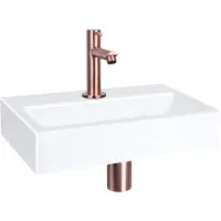 Differnz Fonteinset Mix&match Flat Keramiek Recht Rood Koper