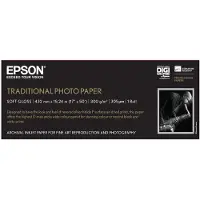 Epson Plotterpapierrol Traditioneel fotopapier, 432mm x 15m, 300g/m² (300 g/m², Plotterrollen, 1 x), Fotopapier, Wit