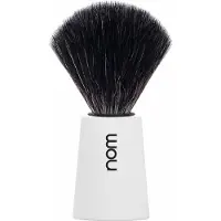 NOM CARL Shaving Brush Black Fibre White
