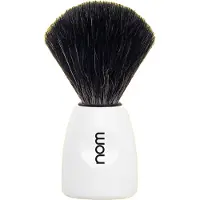 NOM LASSE Shaving Brush Black Fibre White White