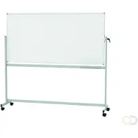 MAUL MAULstandaard mobiel whiteboard - aan 2 zijden te gebruiken - geëmailleerd – kantelbaar - B 2000 x H 1000 mm - bijzonder krasvast