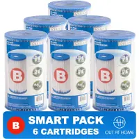 Bestway Flowclear SMART PACK 6 st. Filtercartridge Type IV