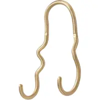 Ferm Living Curvature haak dubbel Messing