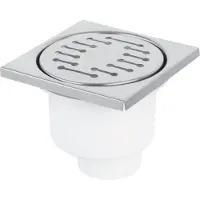 Differnz Basic - Doucheput onderuitlaat - Mat - 10 x 10 cm
