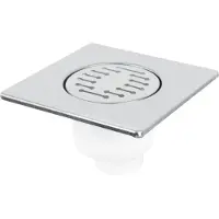 Differnz Basic - Doucheput onderuitlaat - Mat - 15 x 15 cm