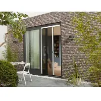 Cando Hordeur Premium U - Plissé Hordeur - Wit Profiel - Zwart Gaas - 96x257cm