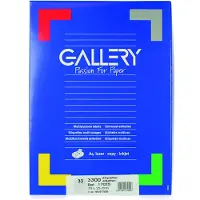 Gallery witte etiketten ft 70 x 25 mm (b x h), rechte hoeken, doos van 3.300 etiketten