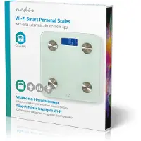 Nedis WIFIHS10WT Wi-Fi Smart Personenweegschaal